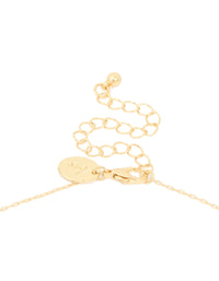 Gold Plated Diamante Rosary Necklace - link has visual effect only