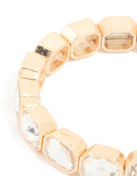Gold Diamante Stretch Bracelet - link has visual effect only