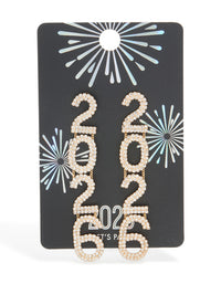Gold Diamante 2026 Drop Earrings - link has visual effect only