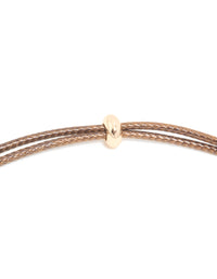 Brown Acrylic Open Molten Pendant Cord Necklace - link has visual effect only