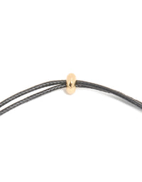 Waterproof Gold Plated Stainless SteeL U-Shaped Pendant Cord Necklace - link has visual effect only