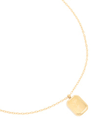 Waterproof Gold Plated Stainless Steel September Birth Flower Aster Necklace - link has visual effect only