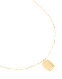 Waterproof Gold Plated Stainless Steel August Birth Flower Poppy Necklace - link has visual effect only