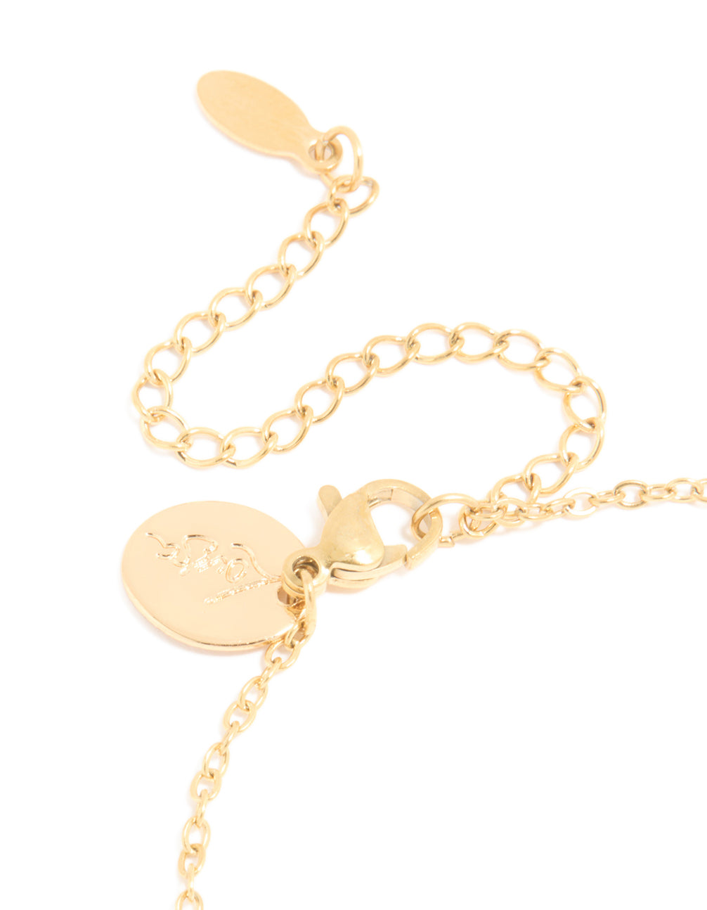 Waterproof Gold Plated Stainless Steel Cubic Zirconia Cancer Zodiac Sign Bracelet