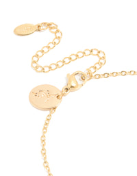 Waterproof Gold Plated Stainless Steel Cubic Zirconia Sagittarius Zodiac Sign Bracelet - link has visual effect only