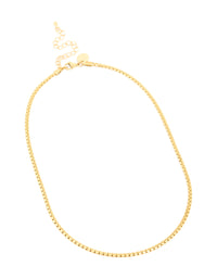 Waterproof Gold Plated Stainless Steel Thick Snake Chain Necklace - link has visual effect only