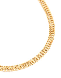 Waterproof Gold Plated Stainless Steel Box Chain Necklace - link has visual effect only