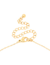 Waterproof Gold Plated Stainless Steel Mini Cherry Charms Necklace - link has visual effect only