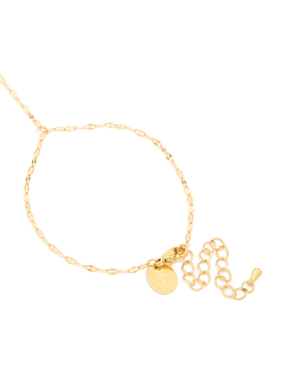 Waterproof Gold Plated Stainless Steel Classic Hand Chain
