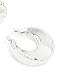 Waterproof Stainless Steel Large Hoop Earrings - link has visual effect only