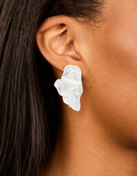 Waterproof Stainless Steel Flower Petal Fan Earrings - link has visual effect only