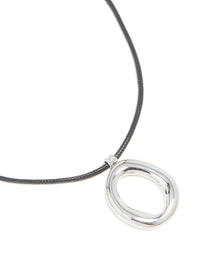 Waterproof Stainless Steel Organic Pendant Cord Necklace - link has visual effect only