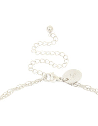 Waterproof Stainless Steel Pearl & Molten Pendant Chain Layered Necklace - link has visual effect only