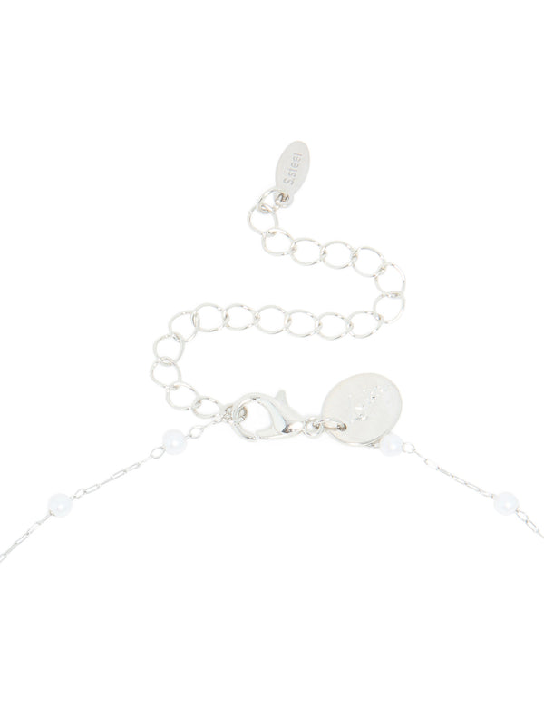 Waterproof Stainless Steel Pearl Y-Necklace