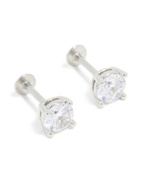 Titanium Cubic Zirconia Flat Back Studs - link has visual effect only