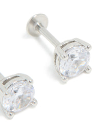 Titanium Cubic Zirconia Flat Back Studs - link has visual effect only