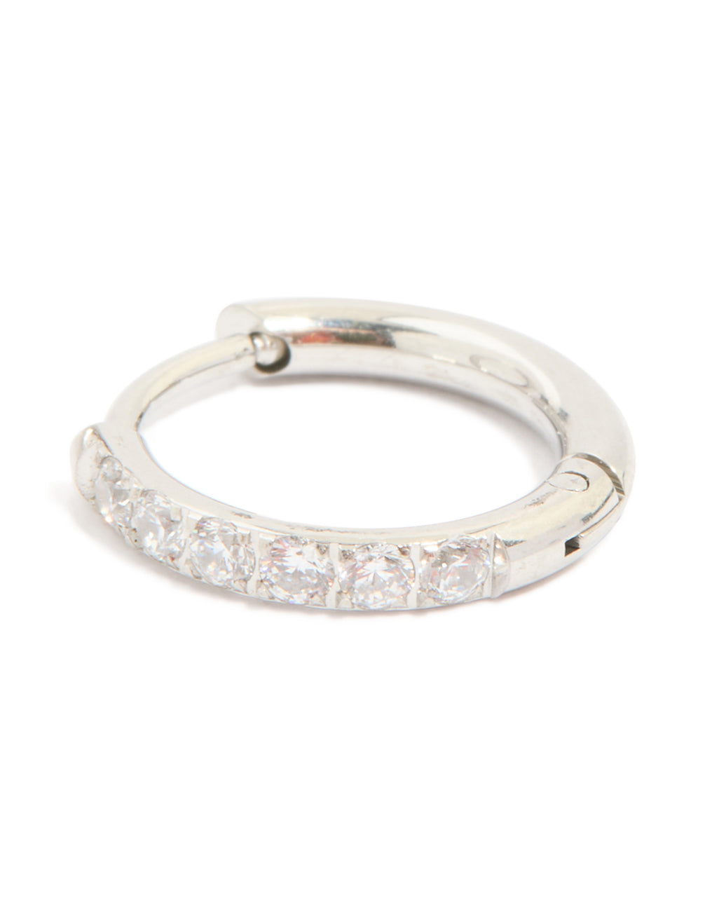 Surgical Steel 10 MM Cubic Zirconia Classic Sleeper Earrings