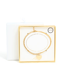 Waterproof Gold Plated Stainless Steel Love Engravable Bracelet - link has visual effect only