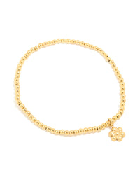 Waterproof Gold Plated Stainless Steel Stretch Flower Bracelet - link has visual effect only