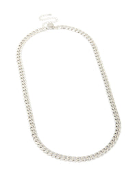 Mens Waterproof Stainless Steel Small Miami Cuban Necklace - link has visual effect only