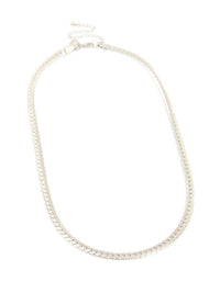 Mens Waterproof Stainless Steel Smooth Snake Chain Necklace - link has visual effect only