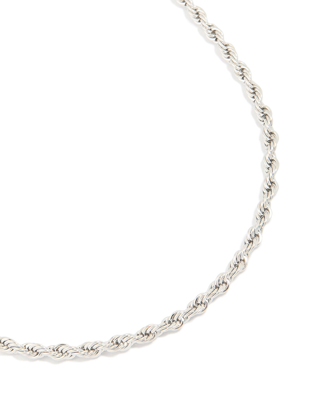 Mens Waterproof Stainless Steel Large Twist Chain Necklace