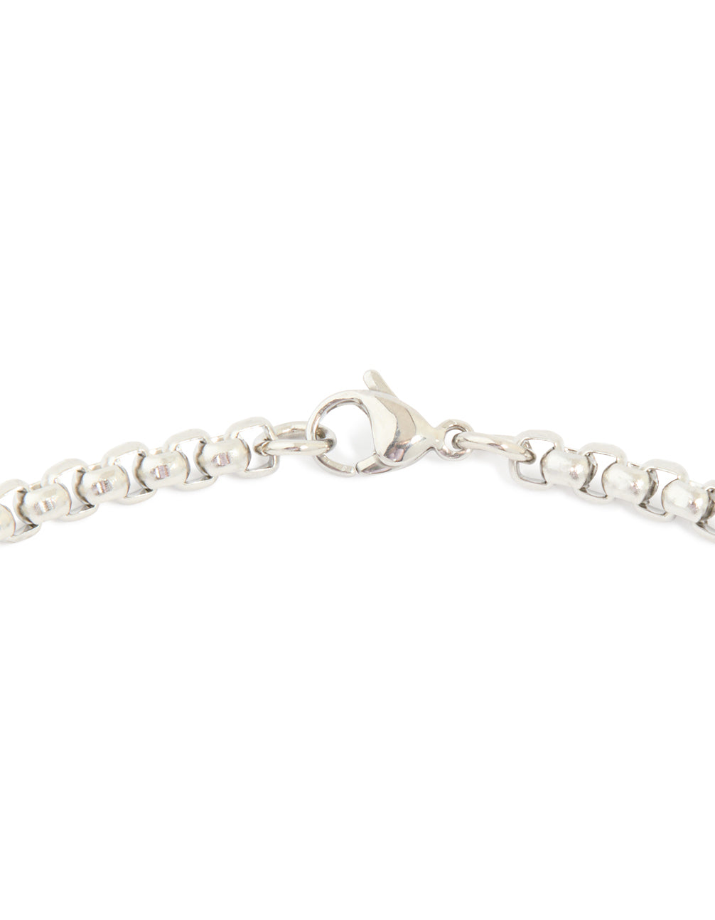 Mens Waterproof Stainless Steel Large Smooth Box Chain Necklace