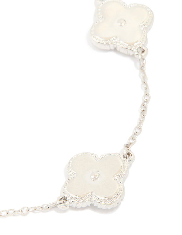 Mens Waterproof Stainless Steel Classic Clover Chain Bracelet