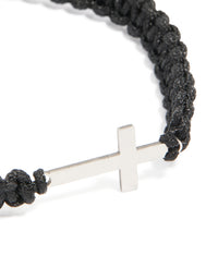 Mens Waterproof Stainless Steel Cross Toggle Bracelet - link has visual effect only
