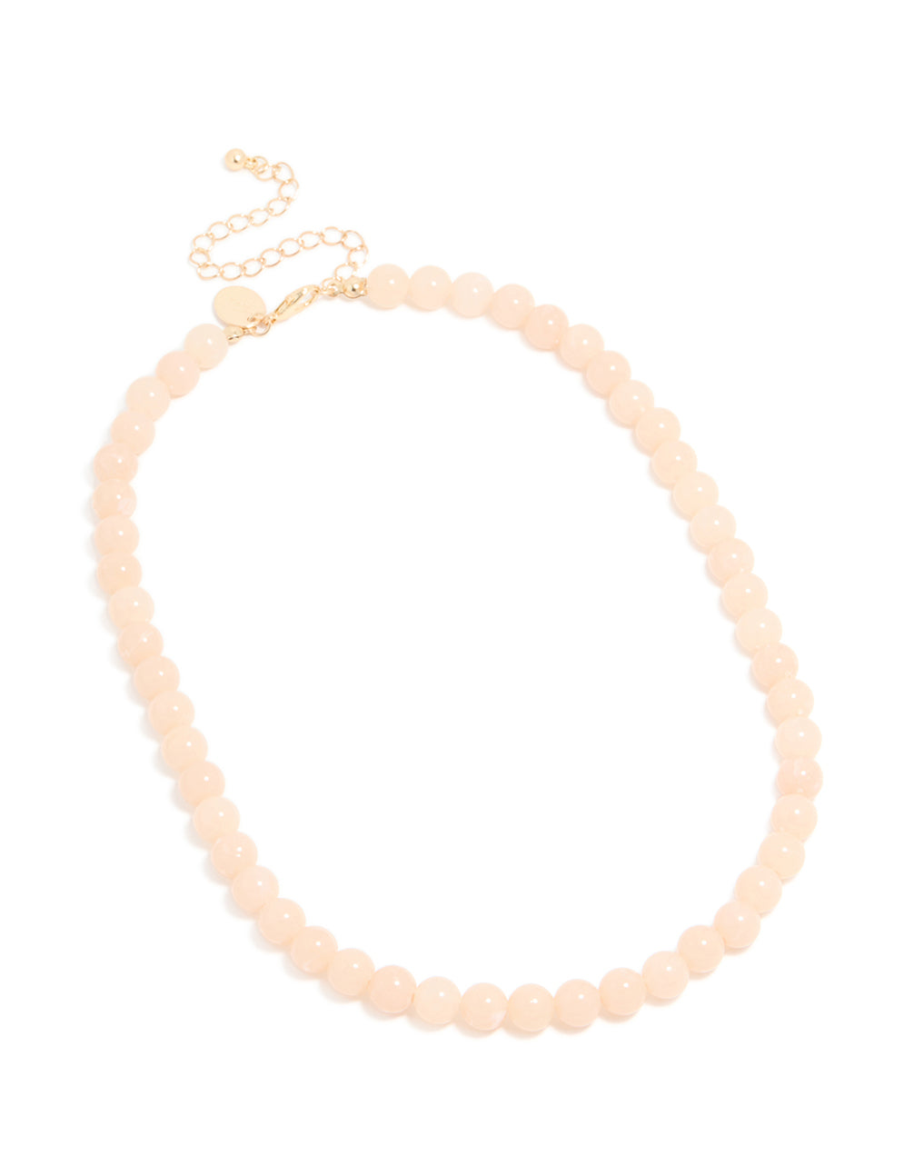 Baby Pink Acrylic Beaded Necklace