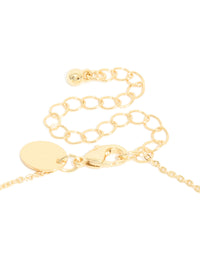 Gold Plated Cubic Zirconia Y-Necklace - link has visual effect only