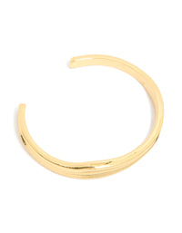 Gold Plated Thin Line Wrist Cuff - link has visual effect only