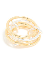 Mixed Metal Solid Linked Rings - link has visual effect only