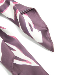Brown Zebra Print Fabric Scarf - link has visual effect only