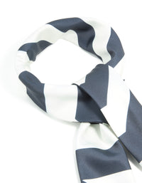 Black & White Fabric Geometric Stripe Scarf - link has visual effect only