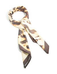 Blurred Leopard Print Fabric Scarf - link has visual effect only