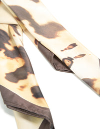 Blurred Leopard Print Fabric Scarf - link has visual effect only