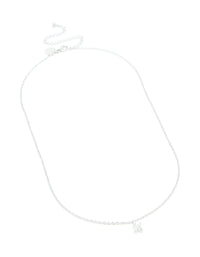 Waterproof Stainless Steel Mini Bubble Letter K Necklace - link has visual effect only