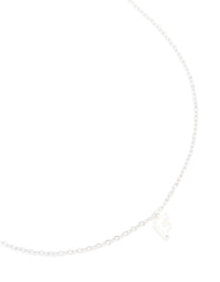 Waterproof Stainless Steel Mini Bubble Letter F Necklace - link has visual effect only