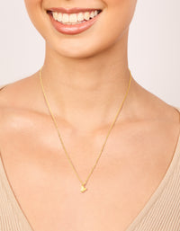 Waterproof Gold Plated Stainless Steel Mini Bubble Letter Y Necklace - link has visual effect only