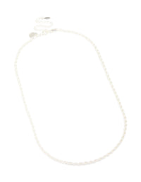 Waterproof Stainless Steel Twist Chain Necklace - link has visual effect only