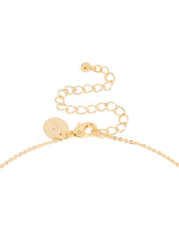 Gold Plated Brass Cubic Zirconia Letter K Tag Necklace - link has visual effect only
