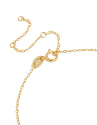 Gold Plated Sterling Silver Cubic Zirconia Letter A Bracelet - link has visual effect only
