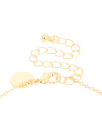 Gold Plated Brass Cubic Zirconia Pavé Heart Necklace - link has visual effect only