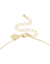 Gold Plated Brass Amethyst Cubic Zirconia February Birthstone Necklace - link has visual effect only