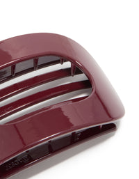 Burgundy Oval Hair Claw Clip - link has visual effect only