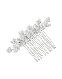 Silver Diamante Dainty Peta Hairl Comb - link has visual effect only