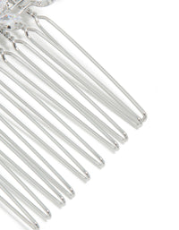 Silver Diamante Dainty Peta Hairl Comb - link has visual effect only