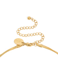Waterproof Gold Plated Stainless Steel Marquise Cubic Zirconia Layered  Necklace - link has visual effect only