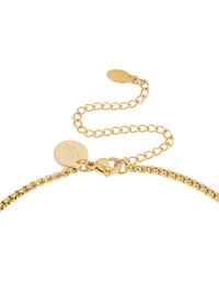 Mens Gold Plated Stainless Steel Cross Pendant Necklace - link has visual effect only